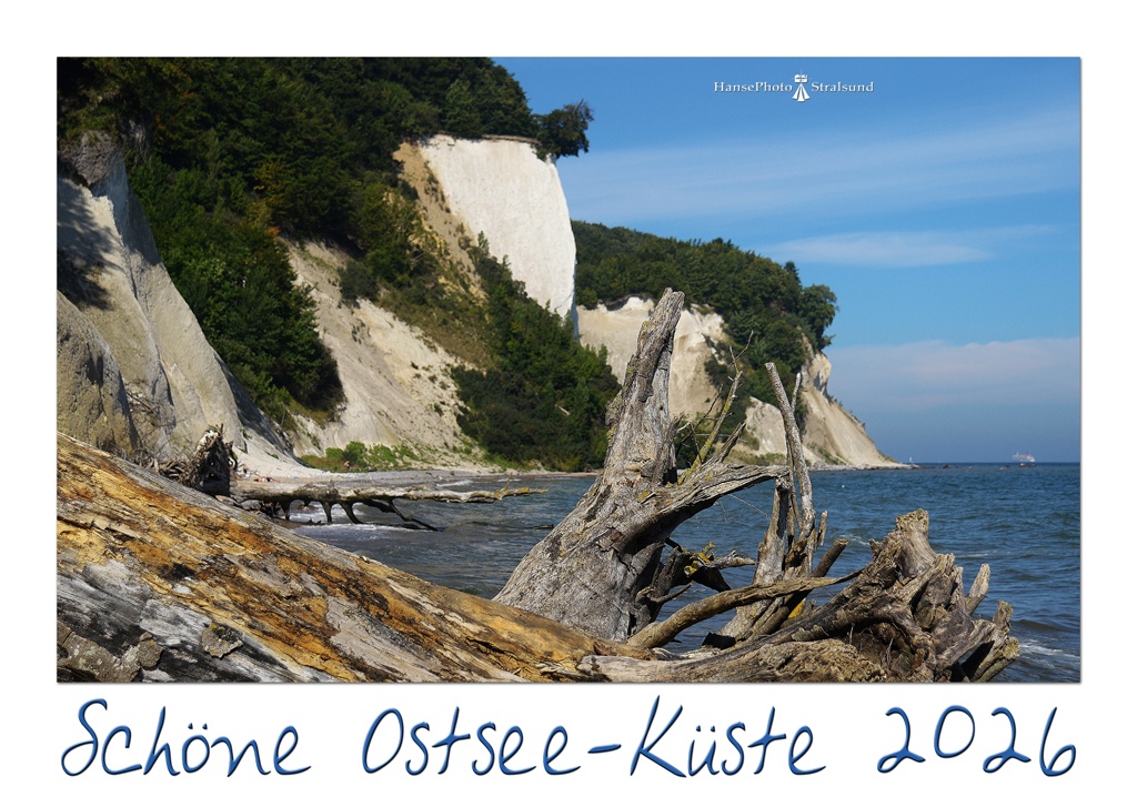 Kreideküste der Stubbenkammer auf Rügen