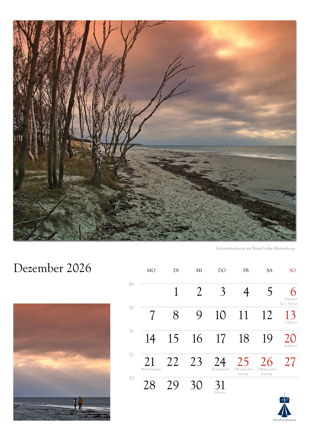 Lichterstimmung am Strand nahe Ahrenshoop