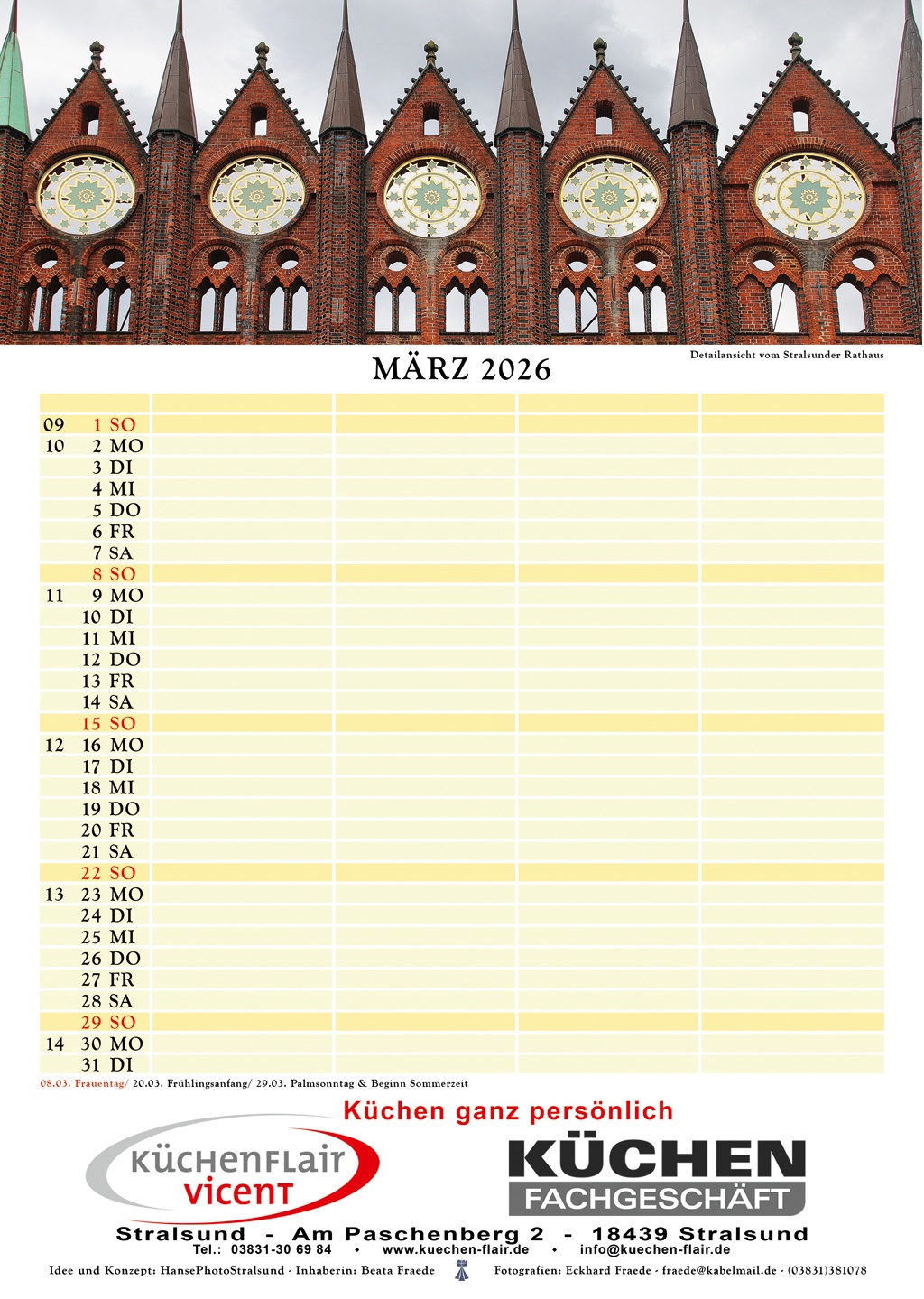 Detailansicht vom Stralsunder Rathaus