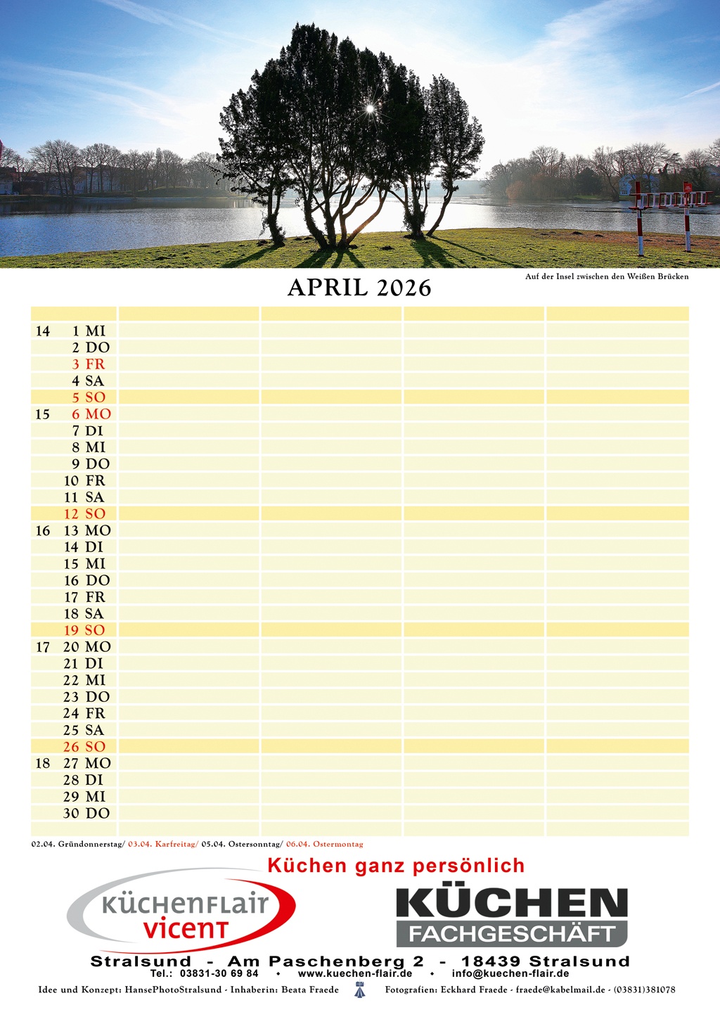 Auf der Insel zwischen den Weißen Brücken