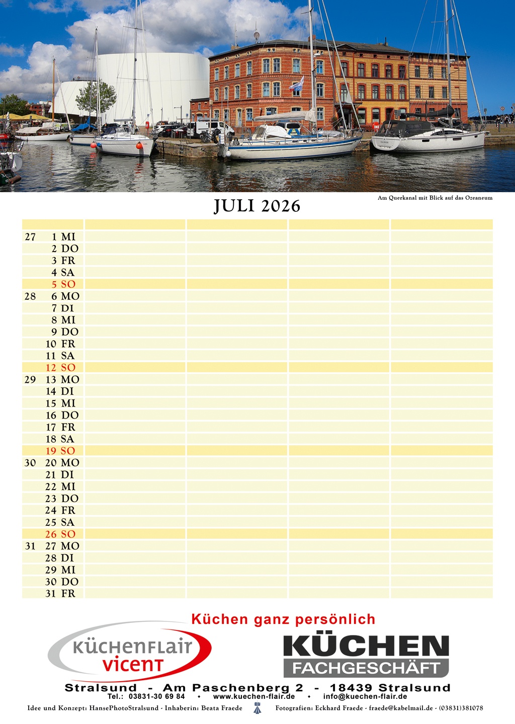 Am Querkanal mit Blick auf das Ozeaneum