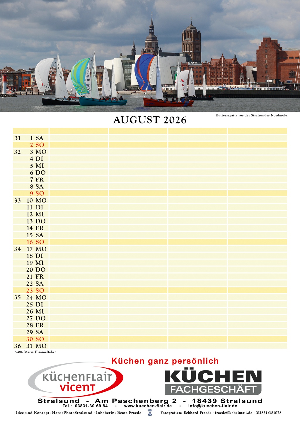 Kutterregatta vor der Stralsunder Nordmole