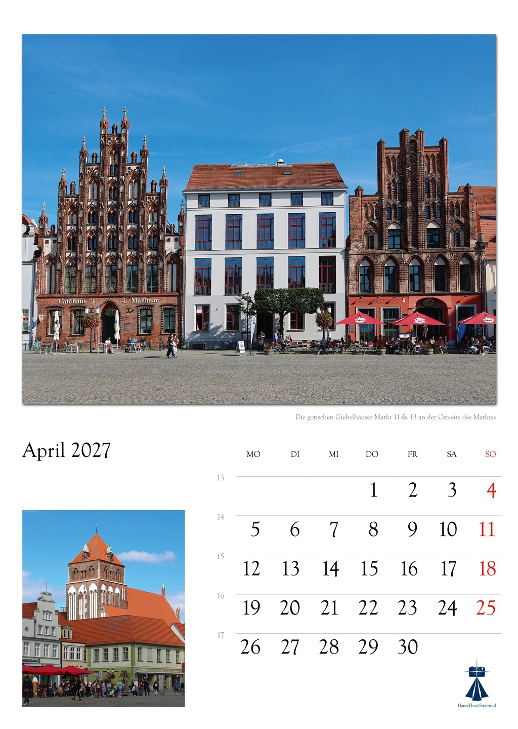 Die gotischen Giebelhäuser Markt 11 & 13 an der Ostseite des Marktes