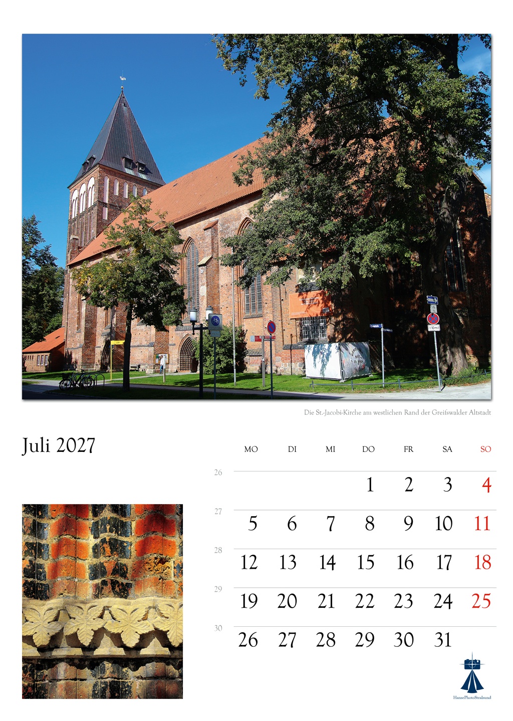 Die St.-Jacobi-Kirche am westlichen Rand der Greifswalder Altstadt