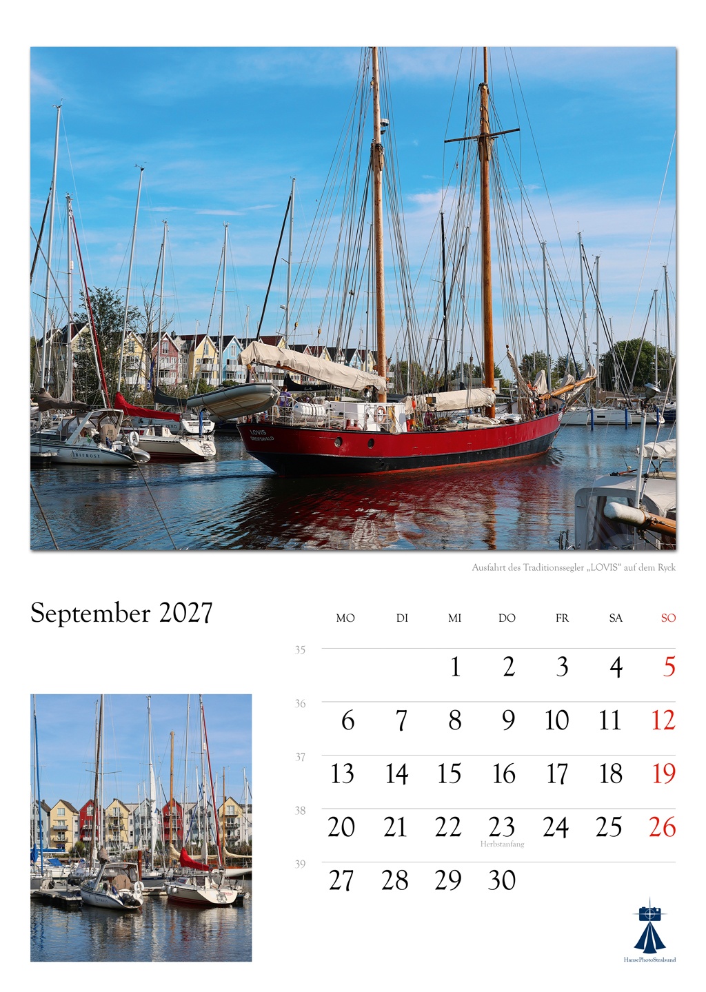 Ausfahrt des Traditionssegler „LOVIS“ auf dem Ryck