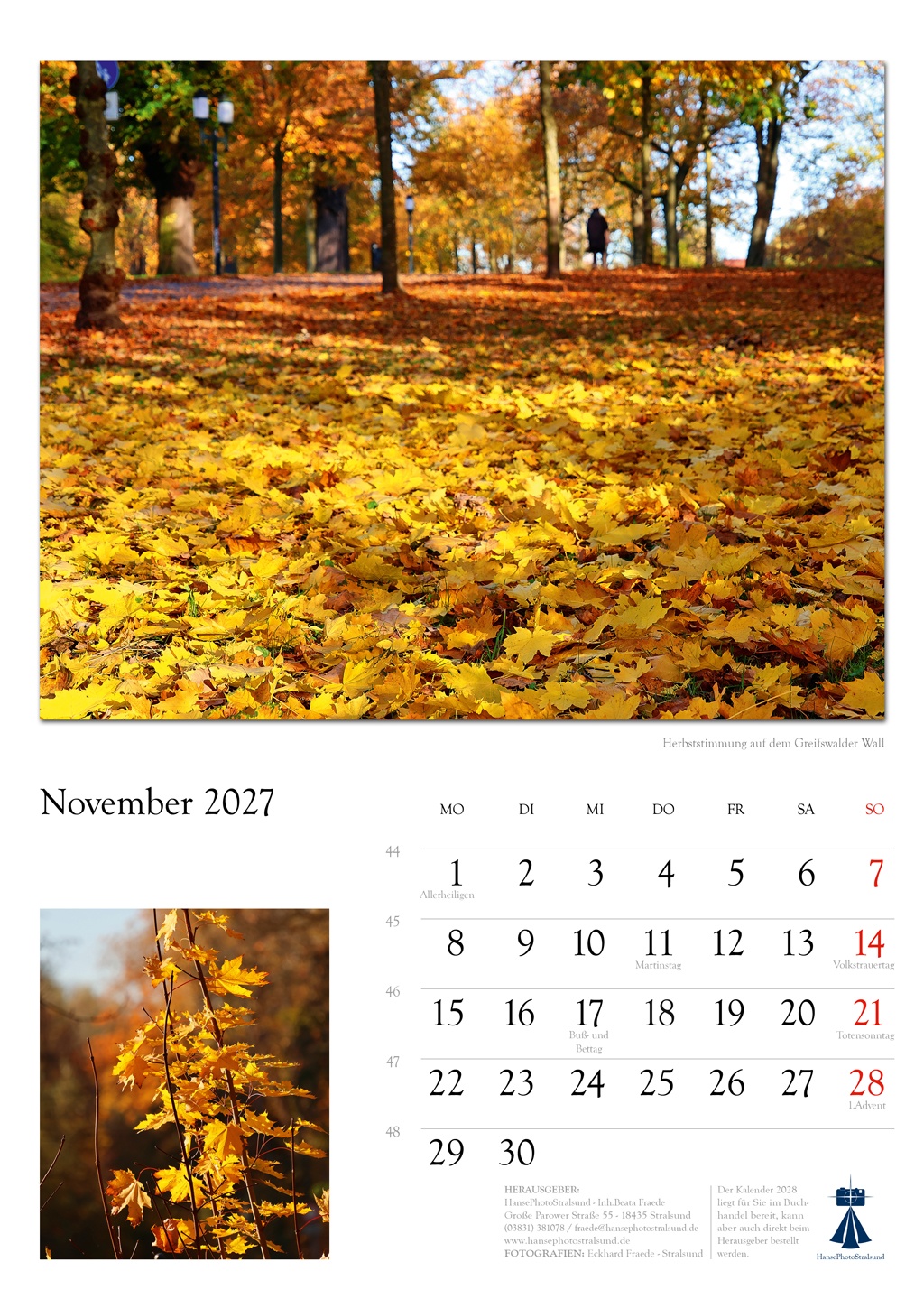 Herbststimmung auf dem Greifswalder Wall