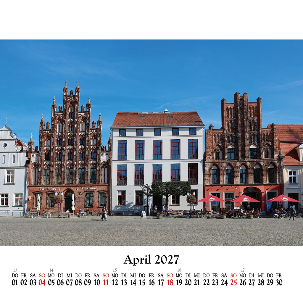 Die gotischen Giebelhäuser Markt 11 & 13 an der Ostseite des Marktes