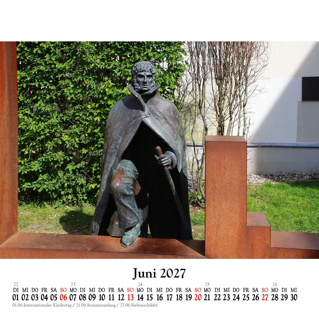 Das Caspar-David-Friedrich-Denkmal, seit 2010 in der Lappstraße von Greifswald