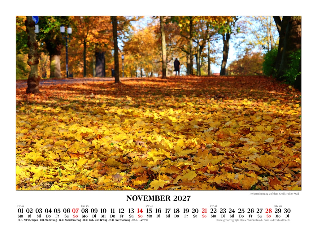 Herbststimmung auf dem Greifswalder Wall
