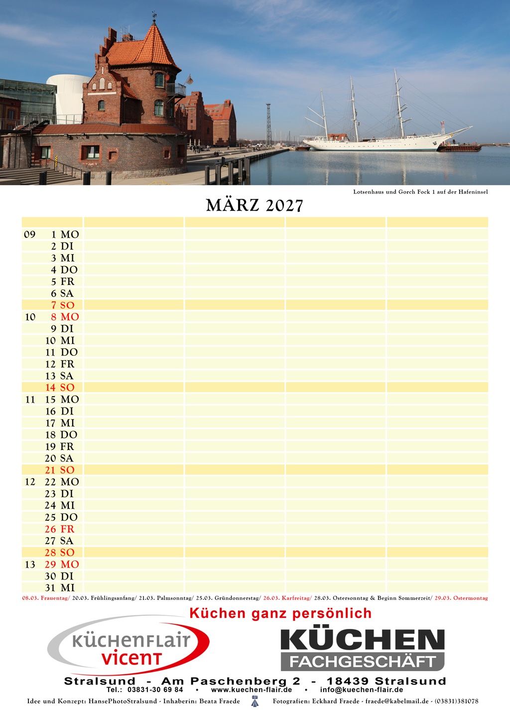 Lotsenhaus und Gorch Fock 1 auf der Hafeninsel