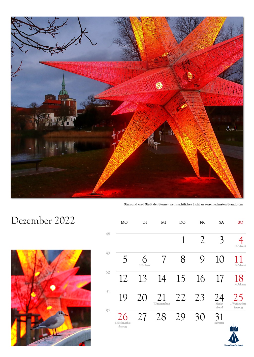 Stralsund wird Stadt der Sterne – weihnachtliches Licht an verschiedensten Orten