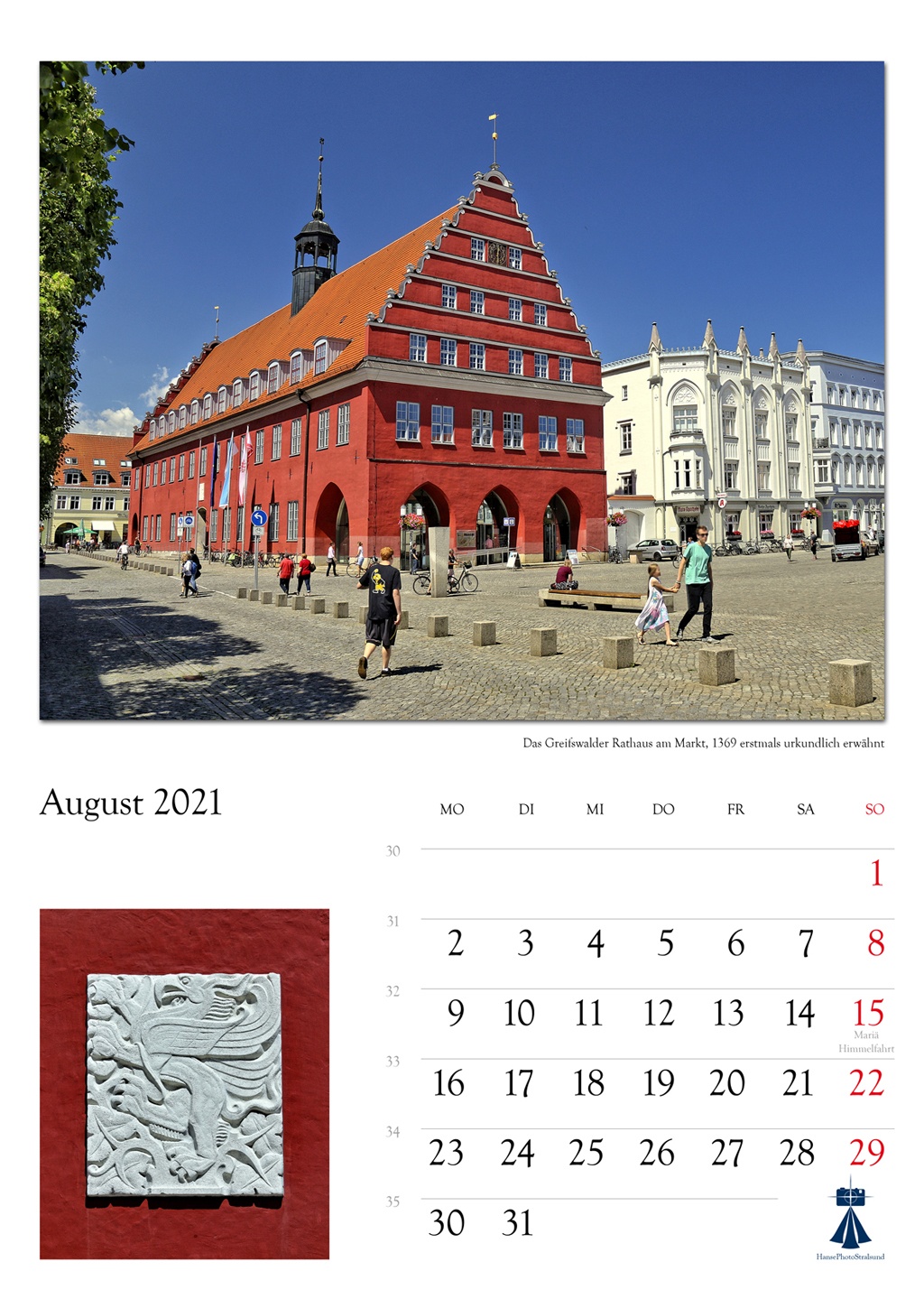 Das Greifswalder

Rathaus am Markt, 1369 erstmals urkundlich erwähnt