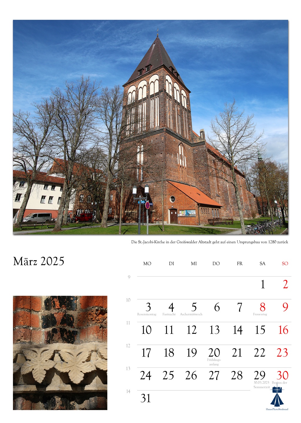 Die St.-Jacobi-Kirche in der Greifswalder Altstadt geht auf einen Ursprungsbau von 1280 zurück