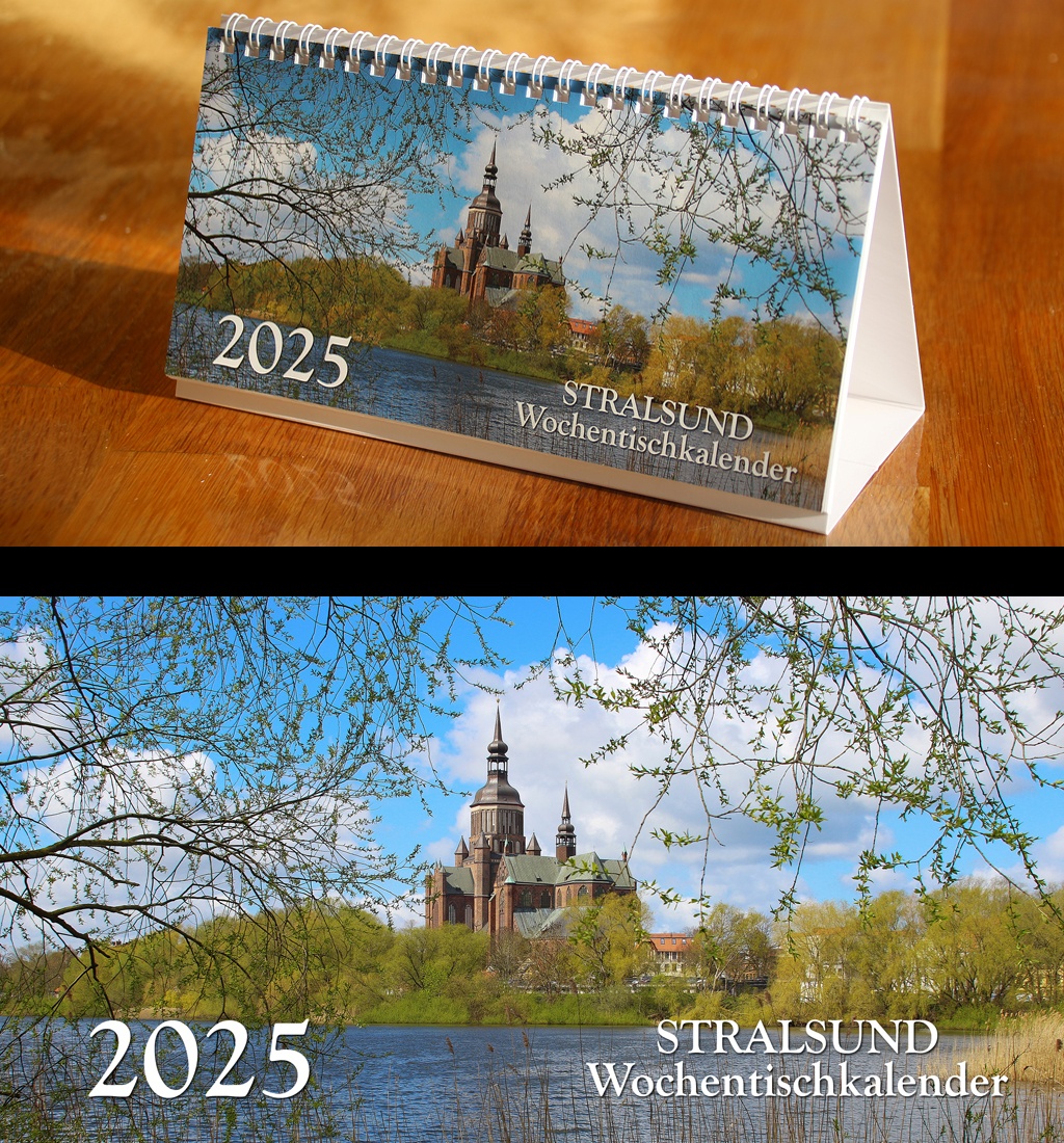 Der neue Wochentischkalender Hansestadt Stralsund 2025